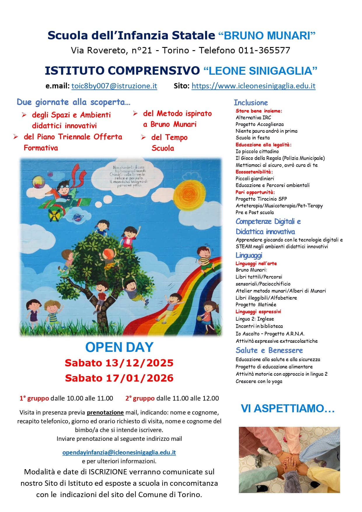 locandina Open Day Munari